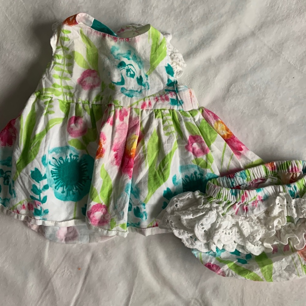 Super cute floral baby girl dress